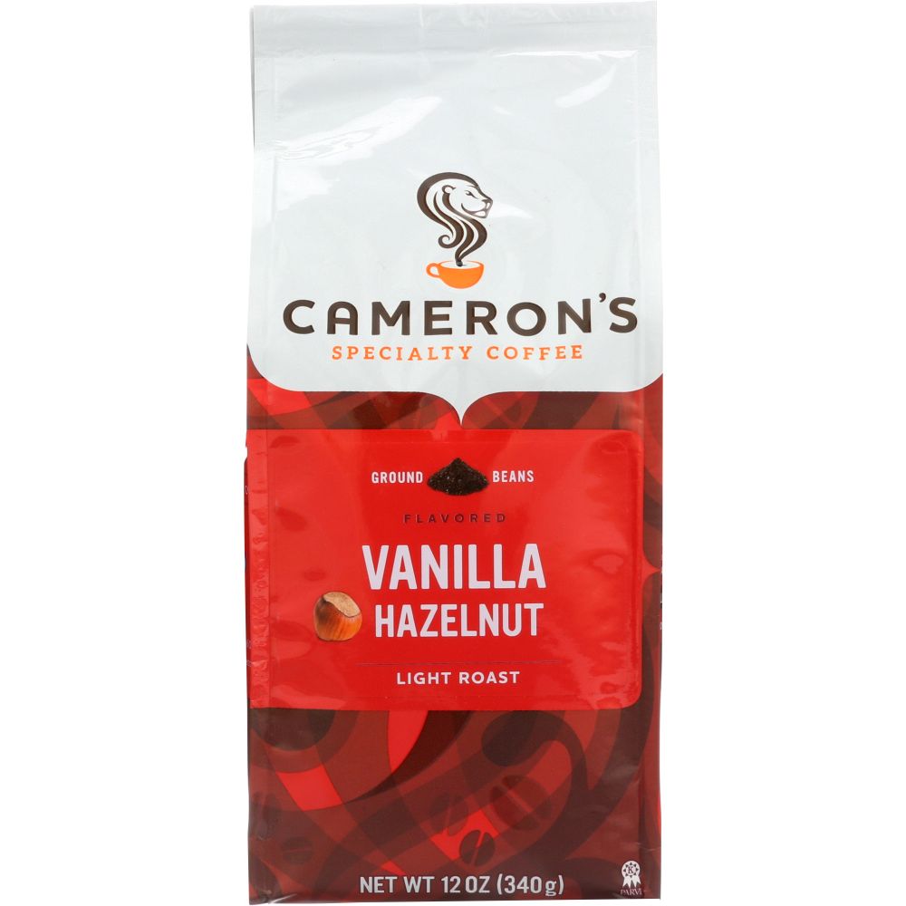 CAMERONS COFFEE: Vanilla Hazelnut Coffee Ground, 12 oz