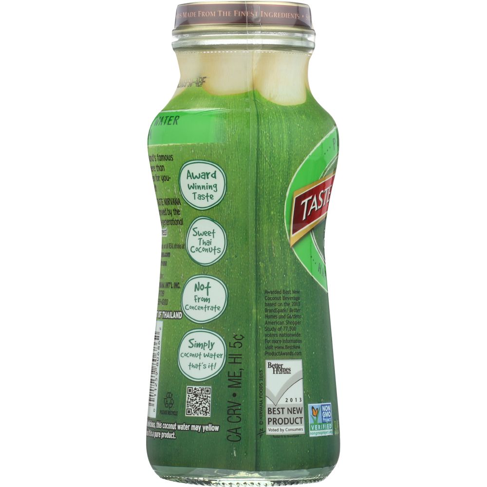 TASTE NIRVANA: Real Coconut Water, 9.5 oz