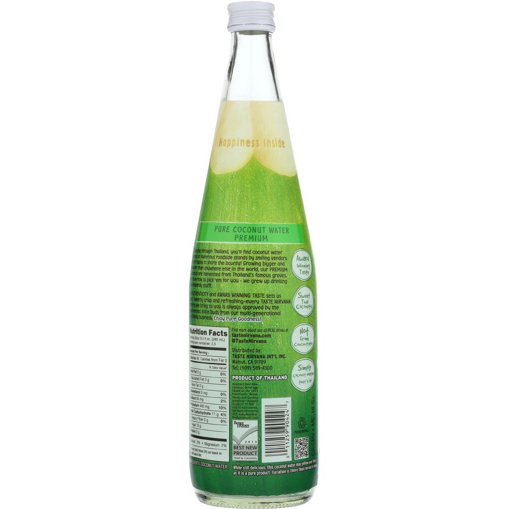 TASTE NIRVANA: Real Coconut Water, 23.6 oz