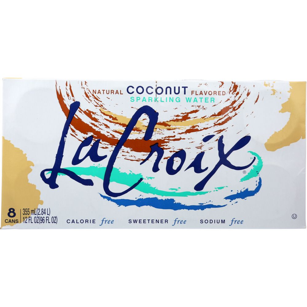 LA CROIX: Coconut Sparkling Water 8 Pack, 96 Oz