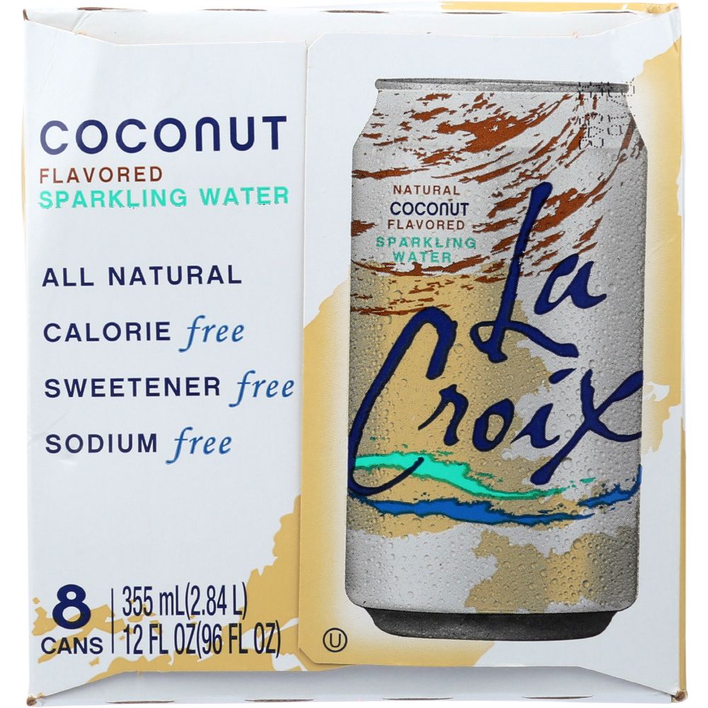 LA CROIX: Coconut Sparkling Water 8 Pack, 96 Oz