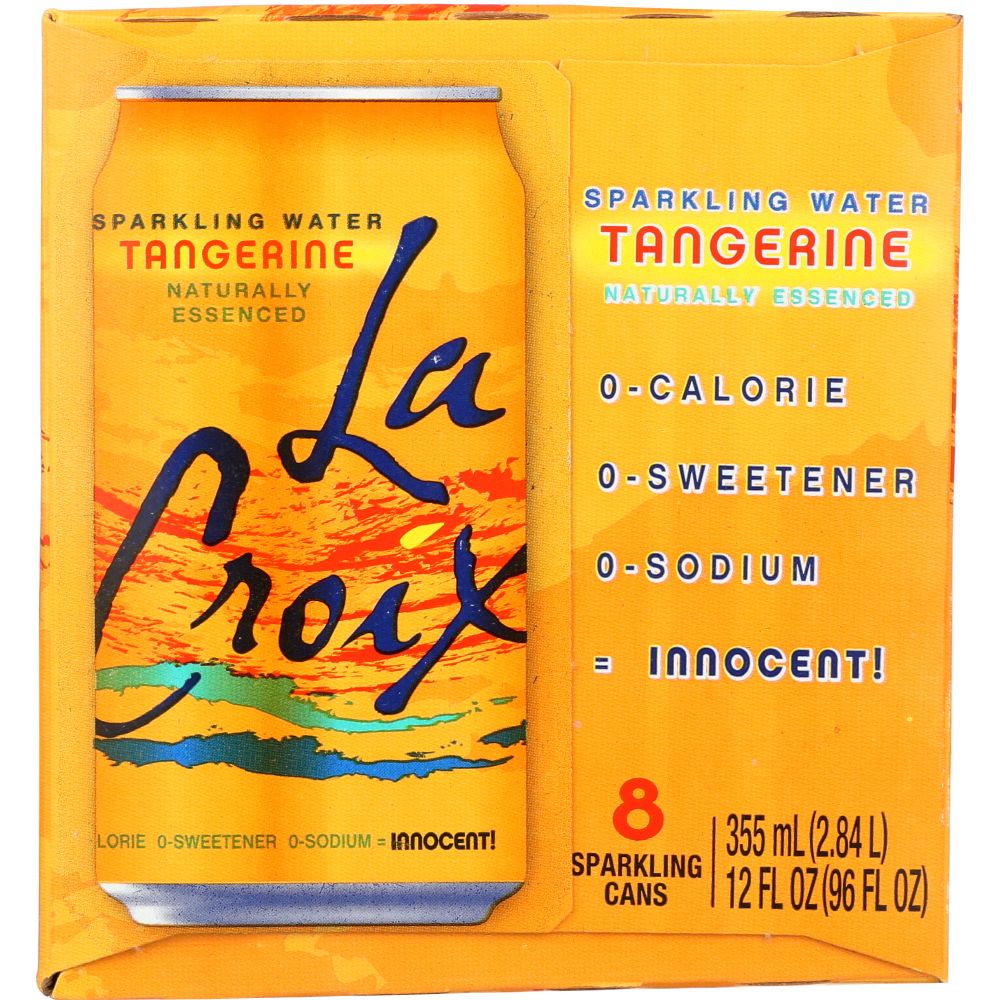 LA CROIX: Tangerine Sparkling Water, 96 Oz