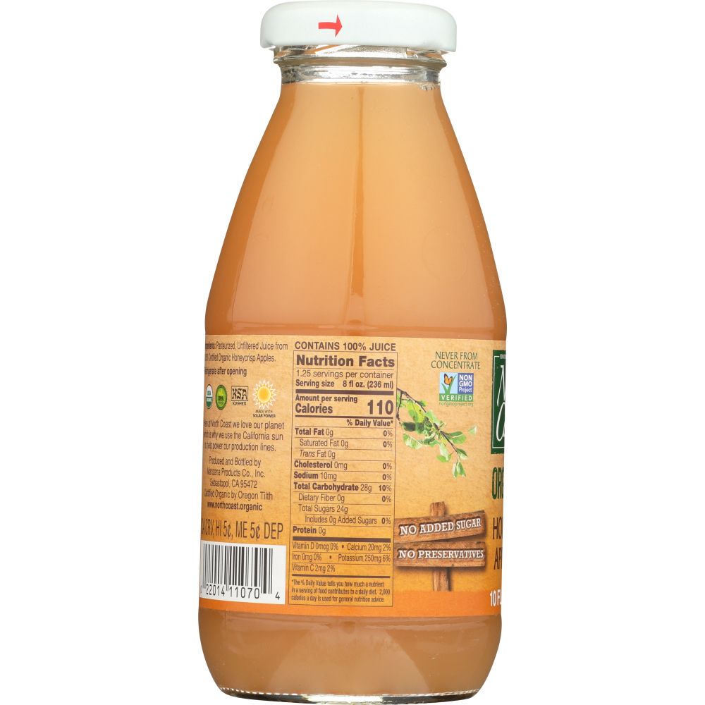 NORTH COAST: Organic Honeycrisp Apple Juice, 10 fl oz