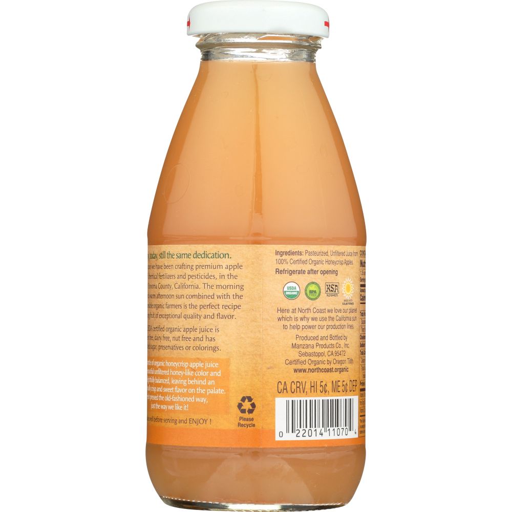 NORTH COAST: Organic Honeycrisp Apple Juice, 10 fl oz