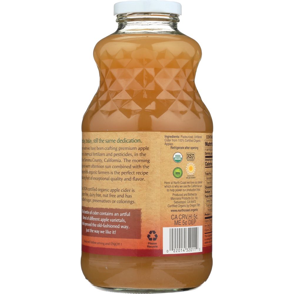 NORTH COAST: Cider Apple Organic, 32 oz