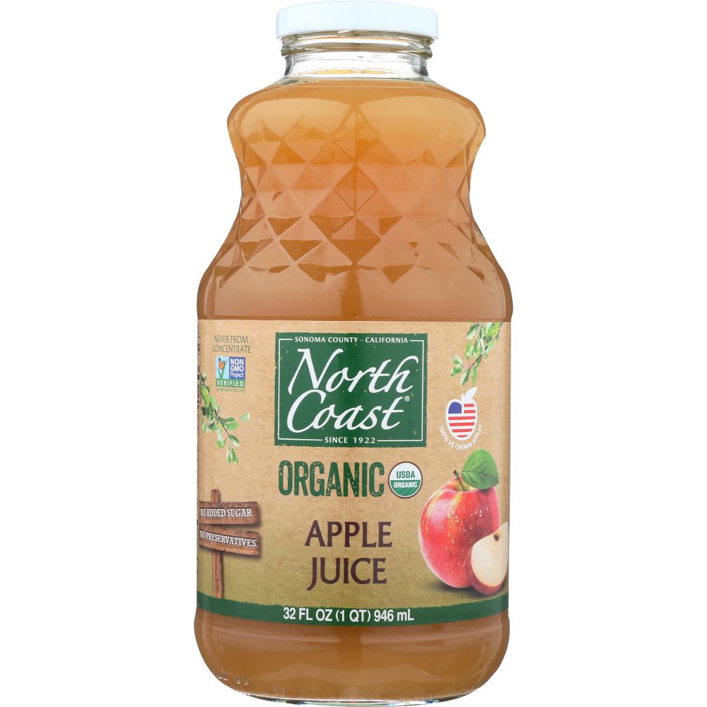 NORTH COAST: Juice Apple Organic, 32 oz