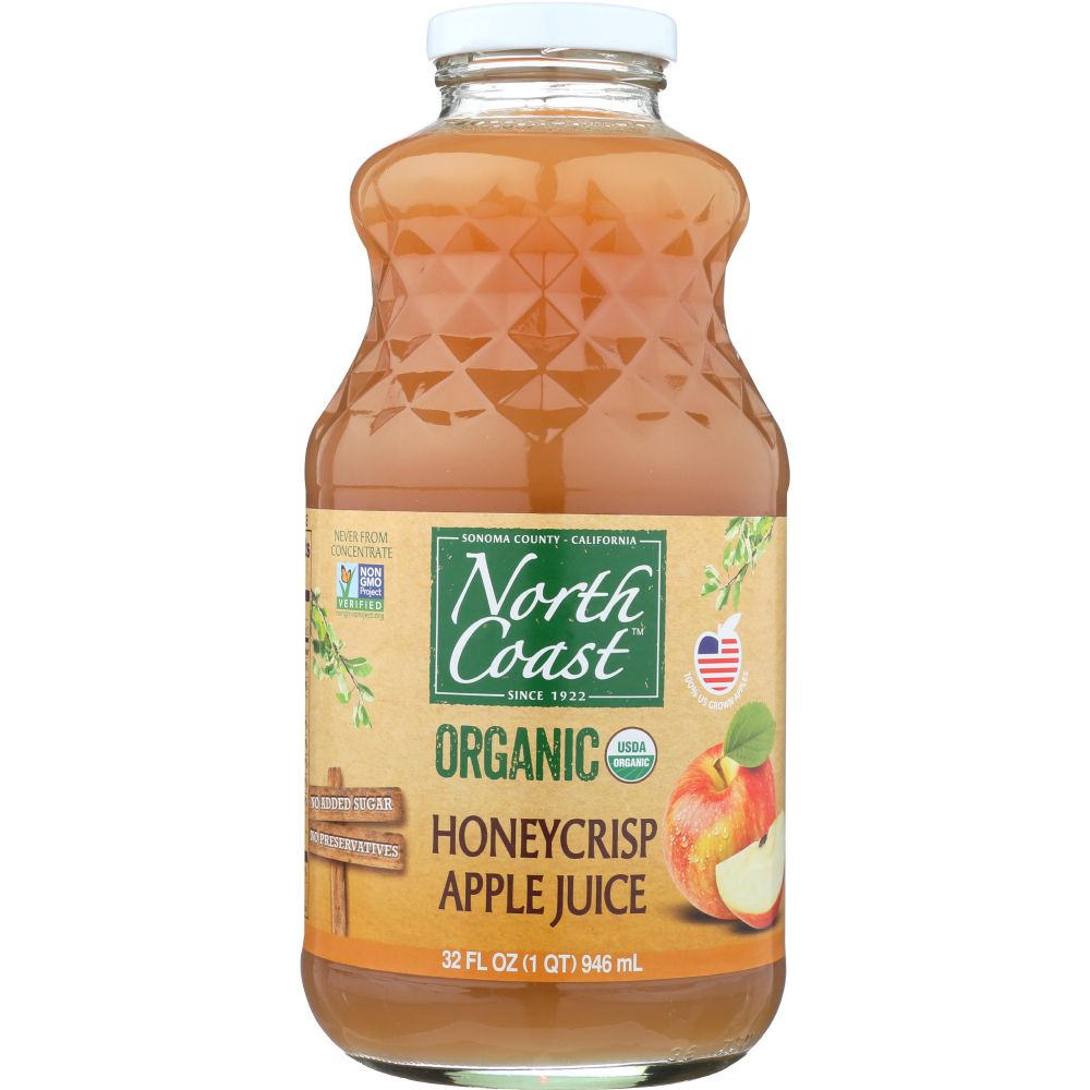 NORTH COAST: Organic Honey Crisp Apple Juice, 32 fl oz