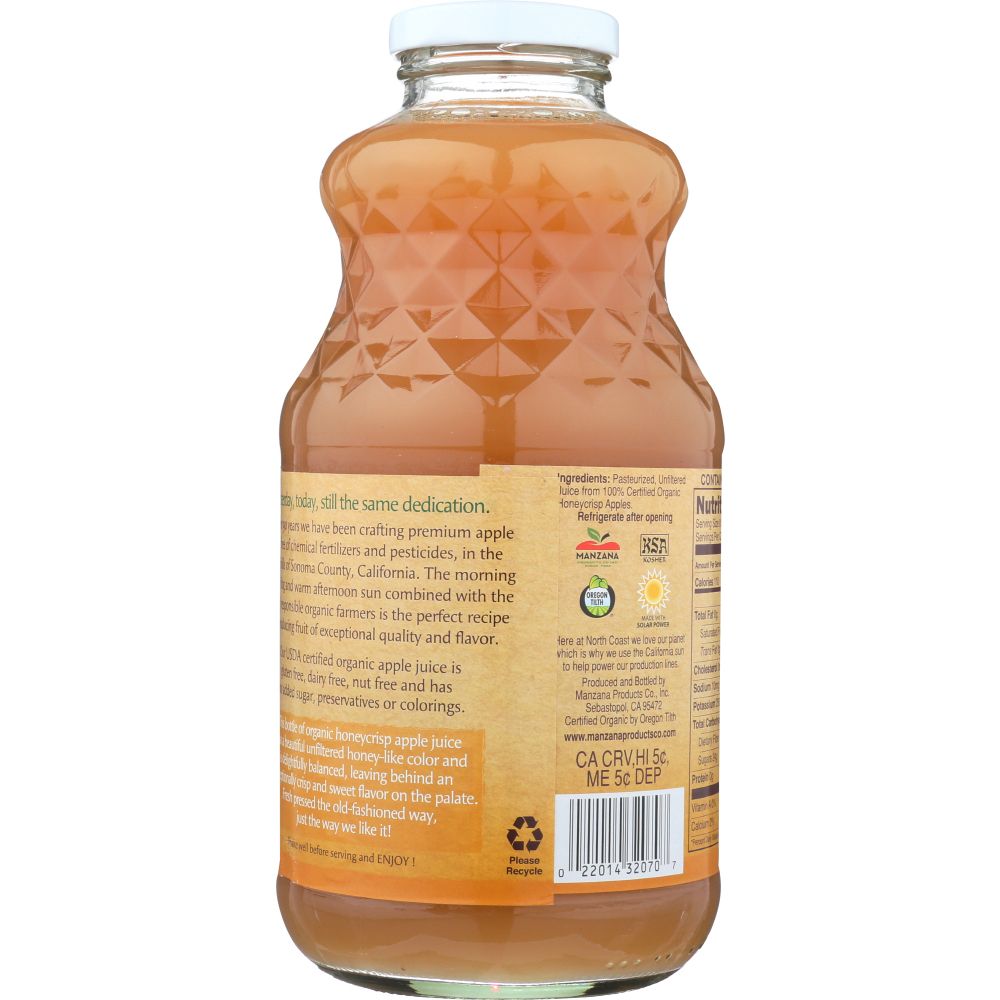 NORTH COAST: Organic Honey Crisp Apple Juice, 32 fl oz