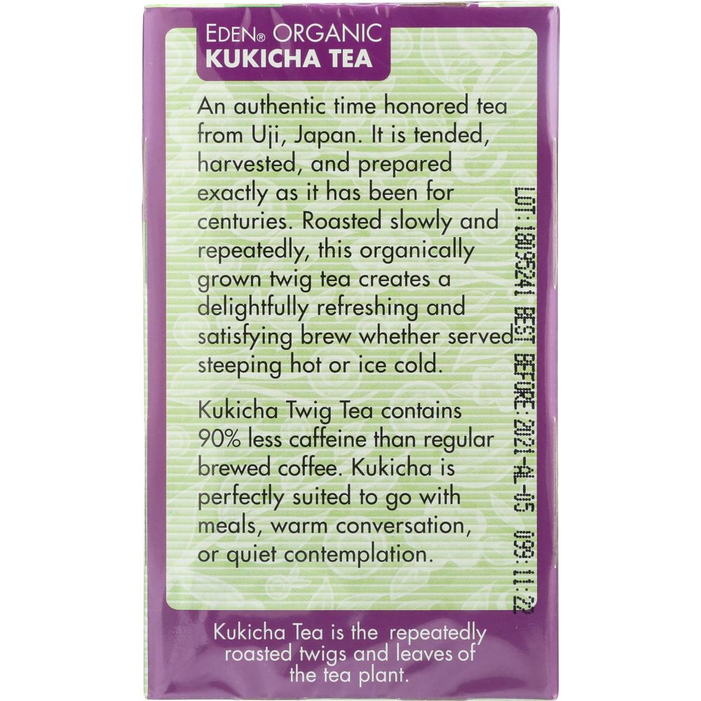 EDEN FOODS: Organic Kukicha Twig Tea, 16 teabags