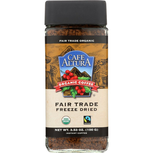 CAFE ALTURA: Organic Freeze Dried Instant Coffee, 3.5 oz