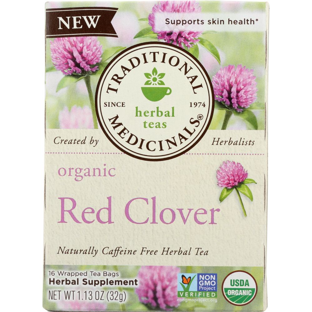 TRADITIONAL MEDICINALS: Tea Red Clover Organic, 1.13 oz