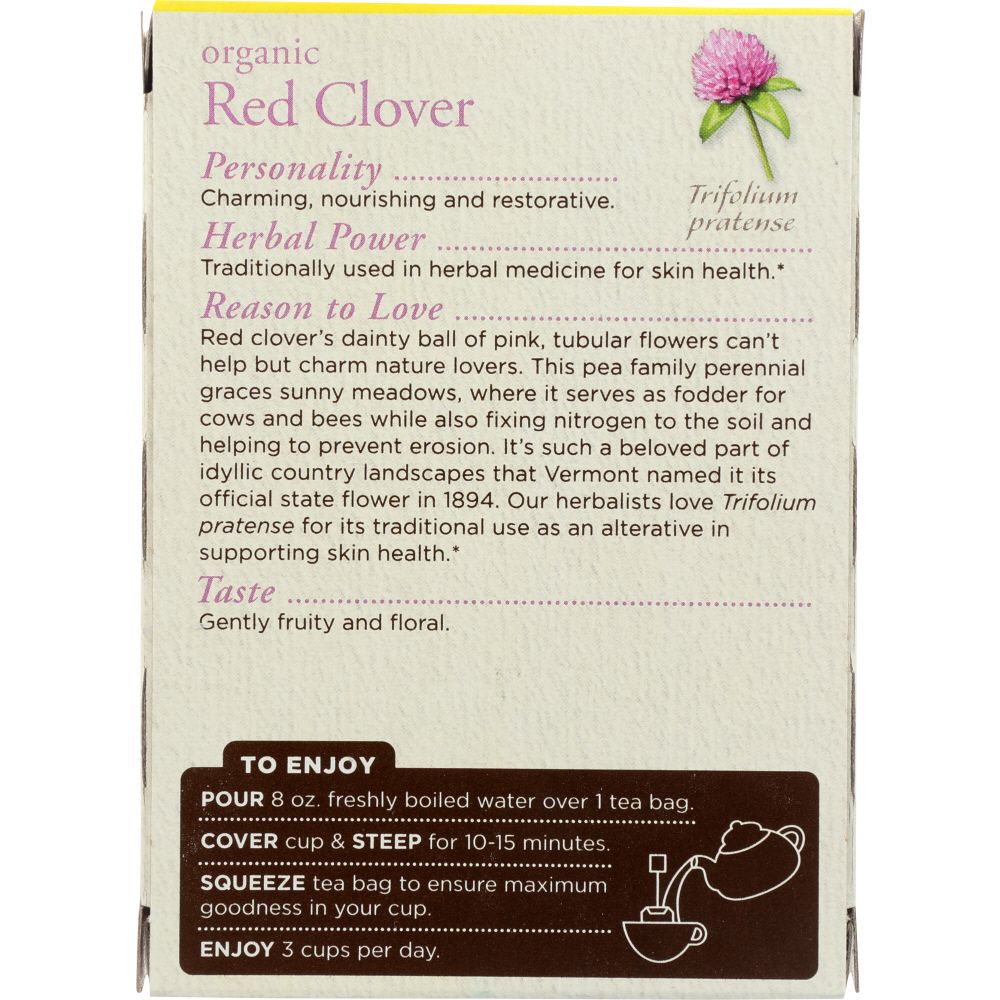 TRADITIONAL MEDICINALS: Tea Red Clover Organic, 1.13 oz