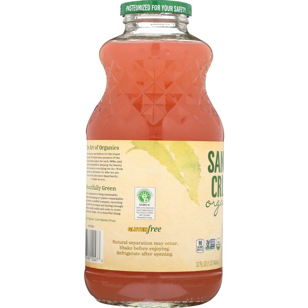 SANTA CRUZ: Organic Raspberry Lemonade Juice, 32 Oz