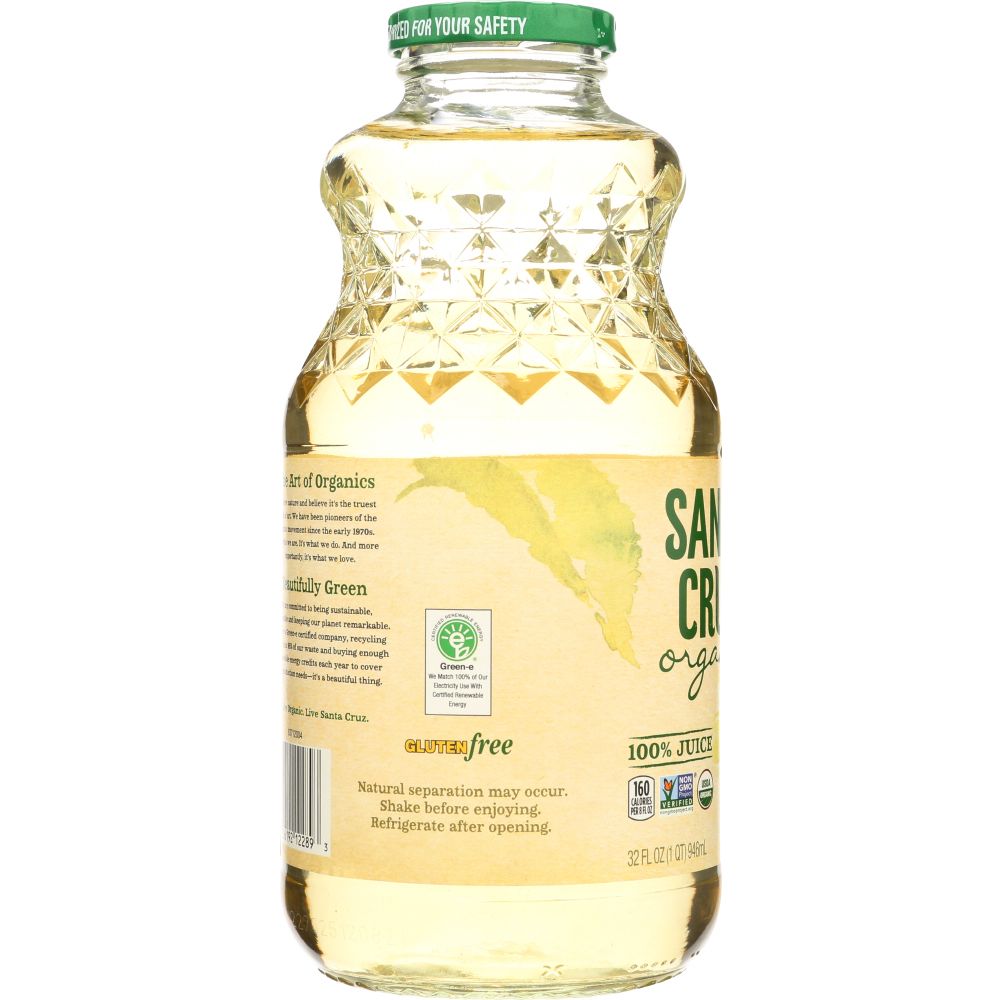 SANTA CRUZ: Organic White Grape Juice, 32 Oz