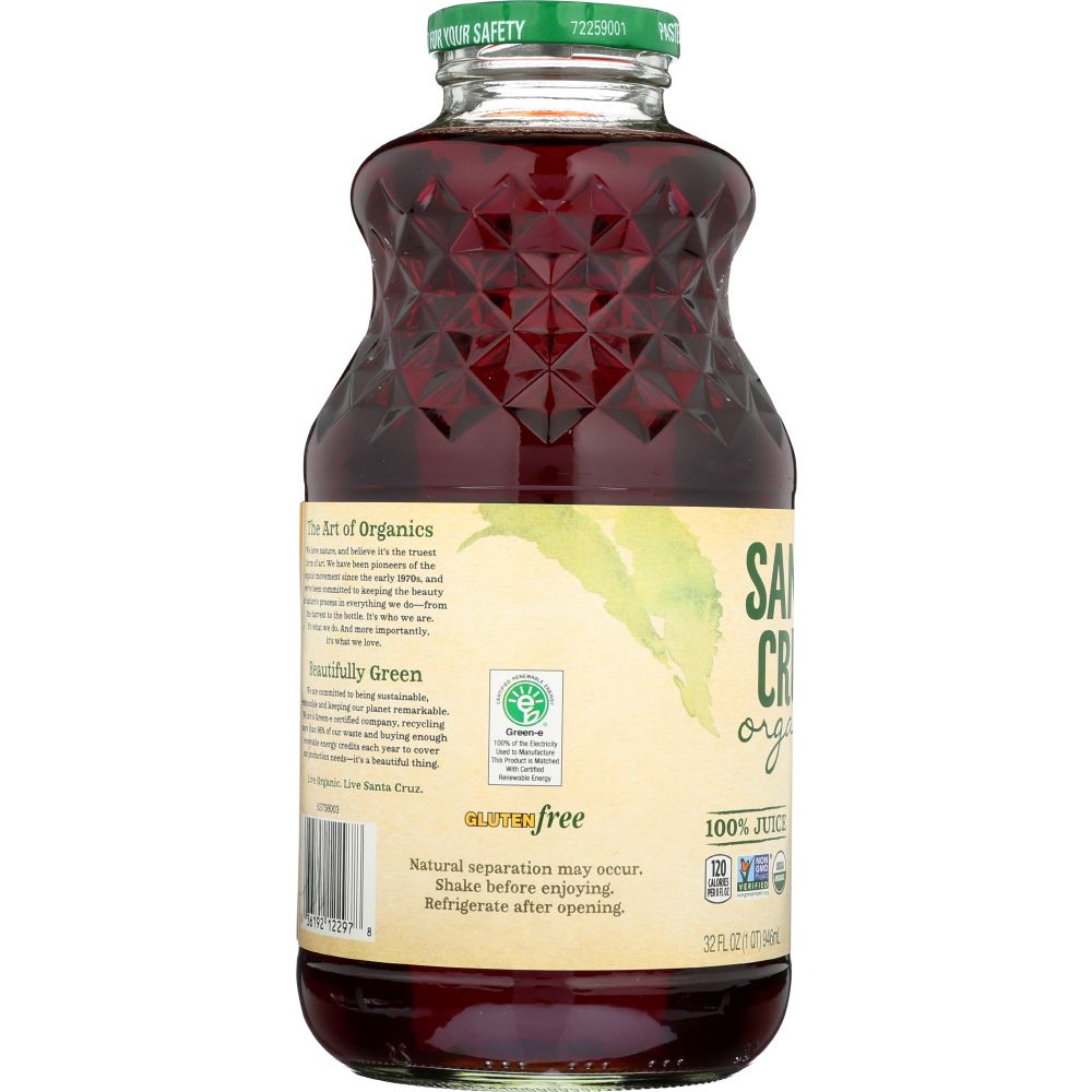 SANTA CRUZ: Organic Red Tart Cherry Juice, 32 oz