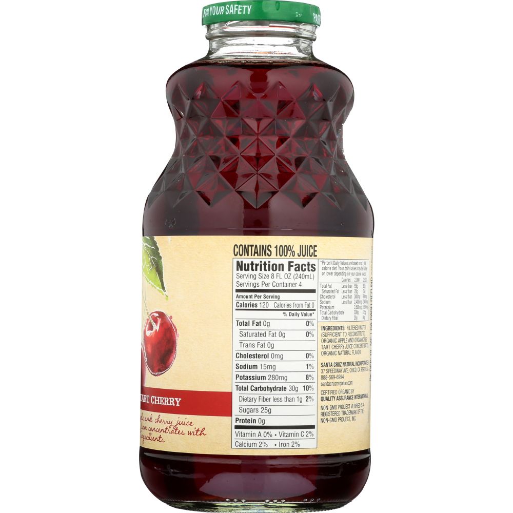 SANTA CRUZ: Organic Red Tart Cherry Juice, 32 oz