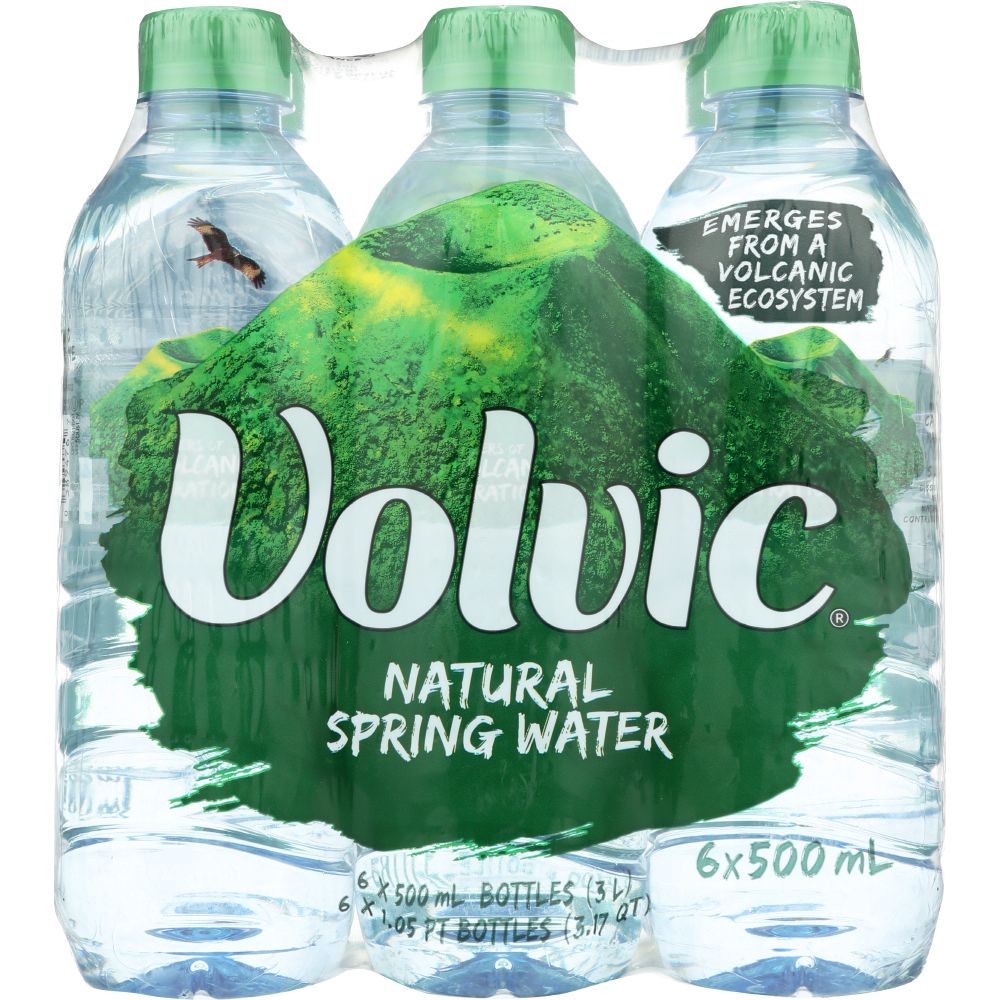 VOLVIC: Natural Spring Water 6 Pack, 0.5 lt