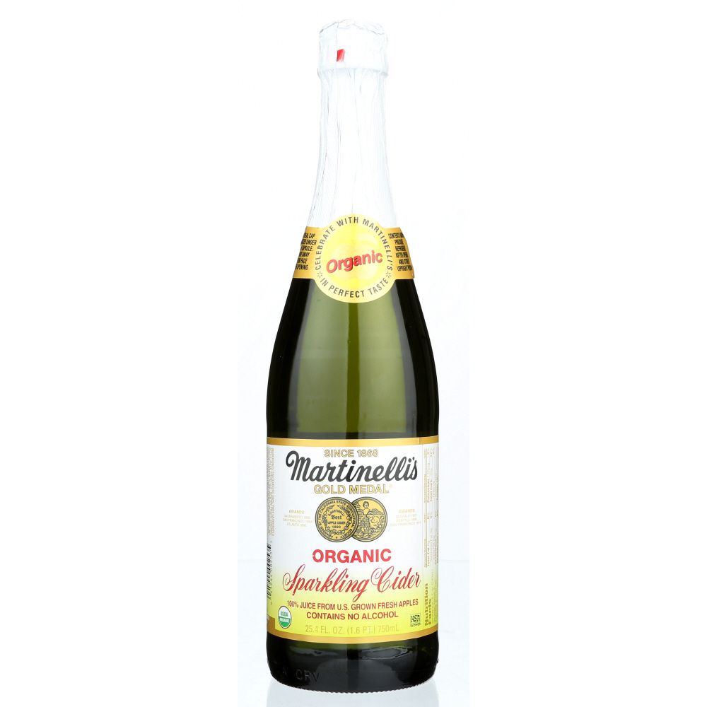 MARTINELLI: Organic Sparkling Cider Juice, 25.4 fo