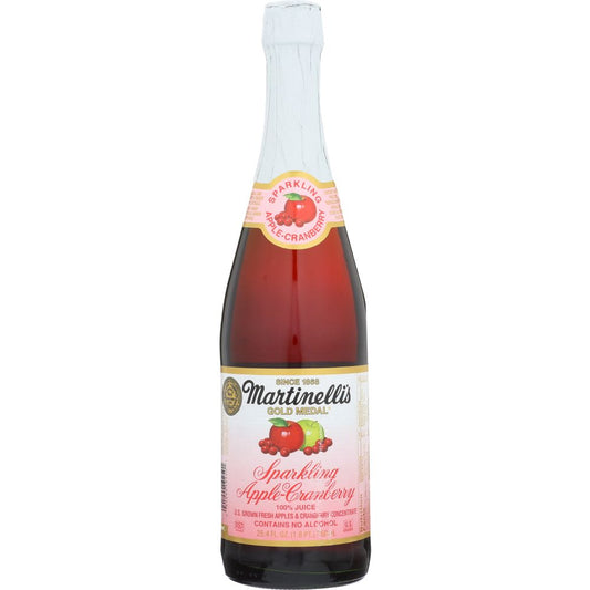 MARTINELLI: Sparkling Juice Apple Cranberry, 25.4 oz