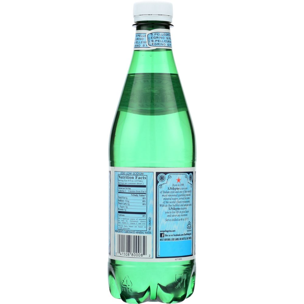 SAN PELLEGRINO: Sparkling Mineral Water Plastic Bottle, 500 ml