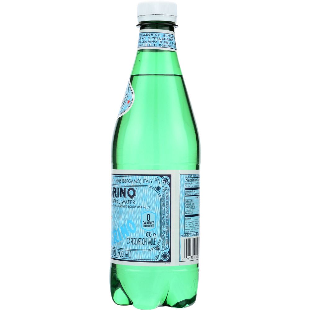 SAN PELLEGRINO: Sparkling Mineral Water Plastic Bottle, 500 ml