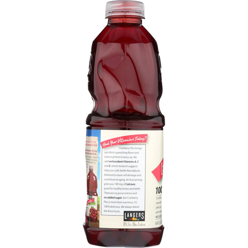 LANGERS: Cranberry Plus 100% Juice, 64 fl oz