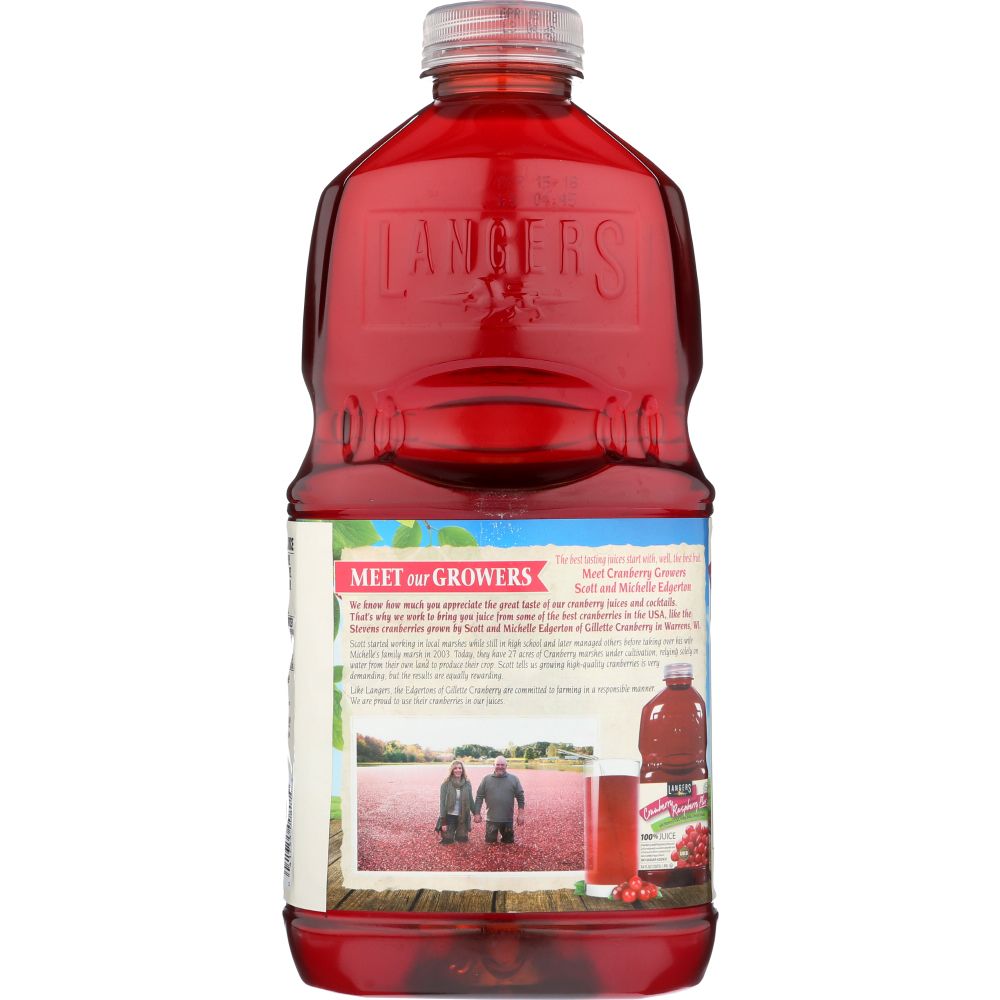 LANGERS: 100% Juice Cranberry Raspberry, 64 oz