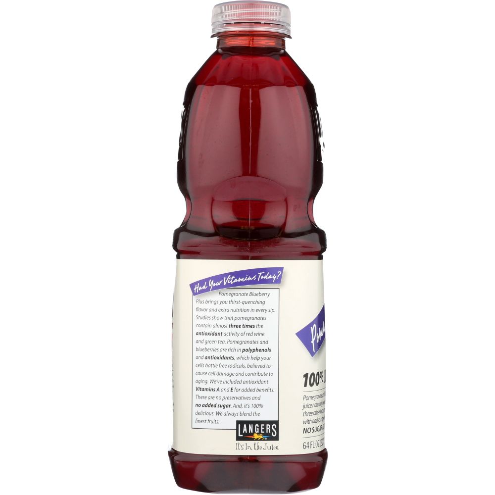 LANGERS: Juice Pomegranate Blueberry 100%, 64 fo