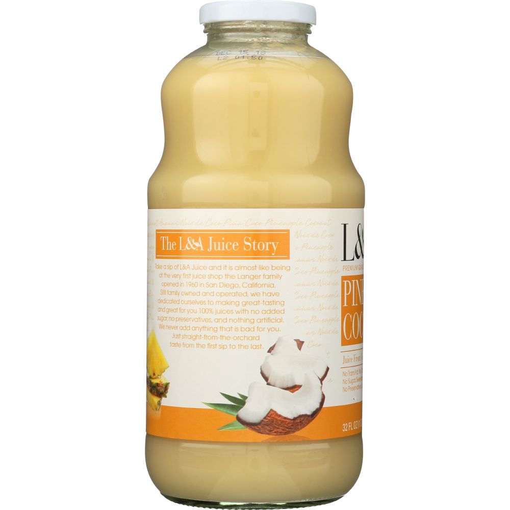 L & A: Pineapple Coconut Juice, 32 oz