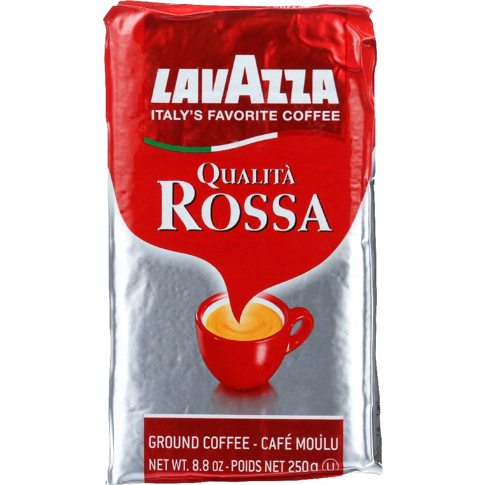 LAVAZZA: Coffee Brick Ground Qualita Rossa, 8.5 oz