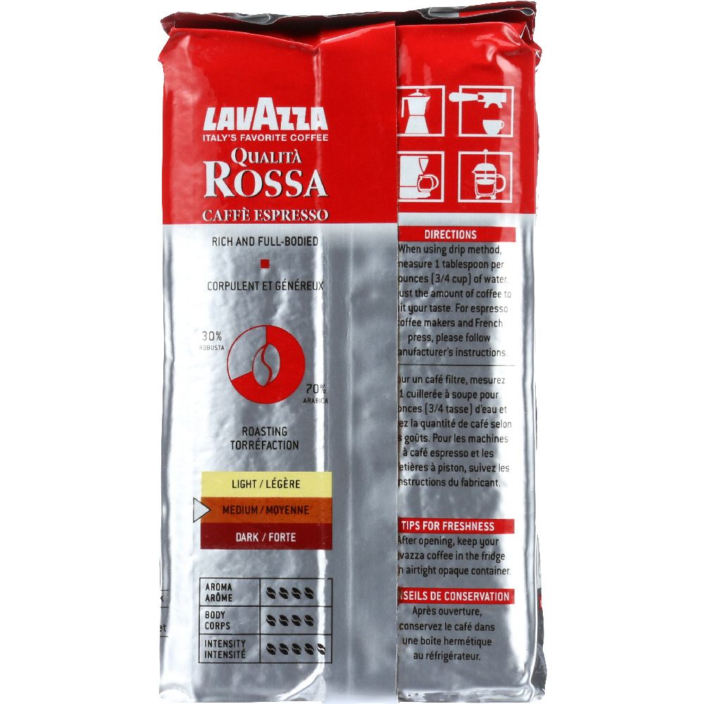 LAVAZZA: Coffee Brick Ground Qualita Rossa, 8.5 oz