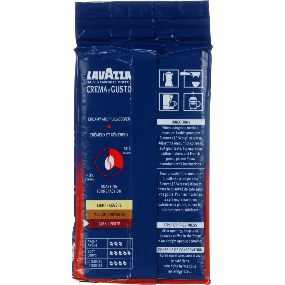 LAVAZZA: Coffee Brick Crema Gusto Ground, 8.8 oz