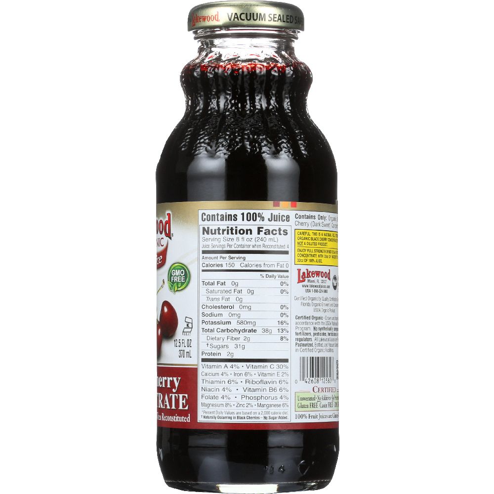 LAKEWOOD: Juice Concentrate Black Cherry, 12.5 oz