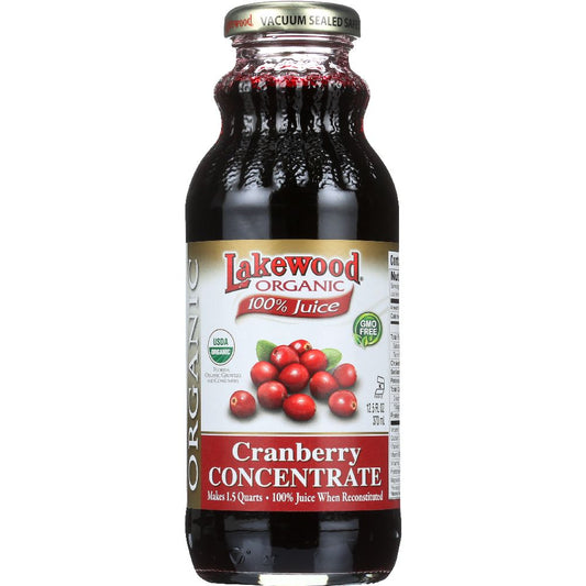 LAKEWOOD: Organic Cranberry Concentrate Juice, 12.5 oz