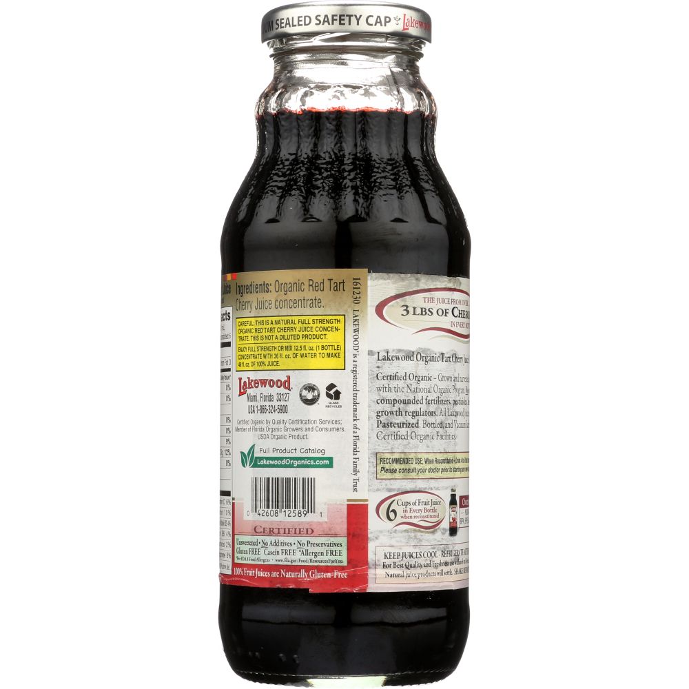 LAKEWOOD: Organic Juice Tart Cherry Concentrate, 12.5 oz