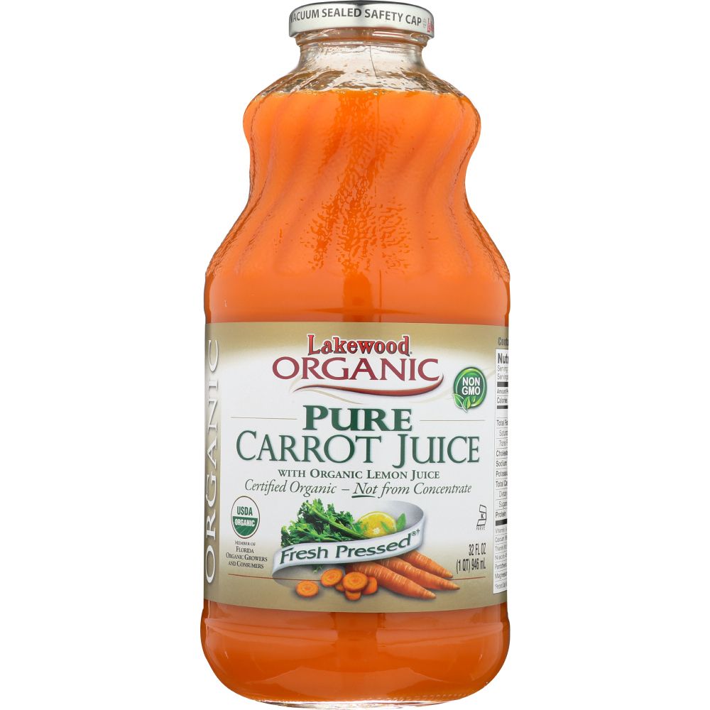 LAKEWOOD ORGANIC: Pure Carrot Juice, 32 oz