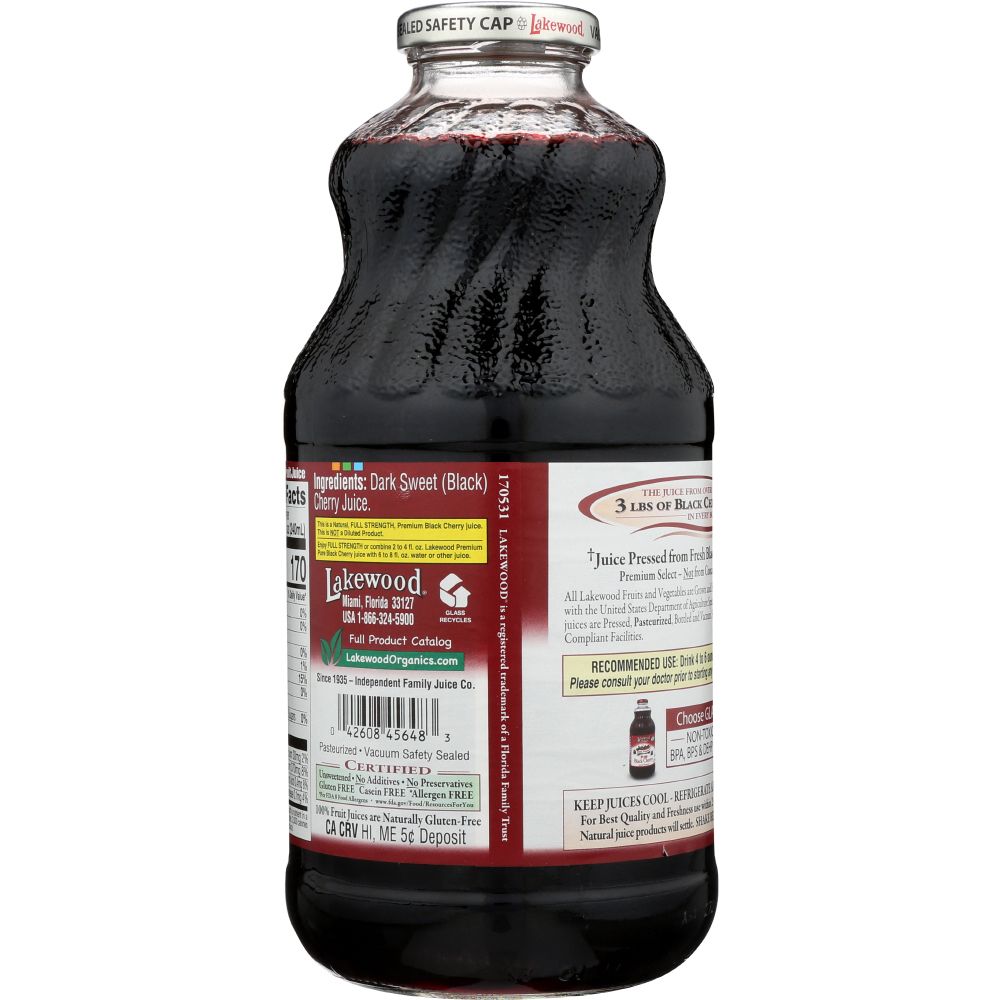 LAKEWOOD: Juice Premium Pure Black Cherry, 32 oz