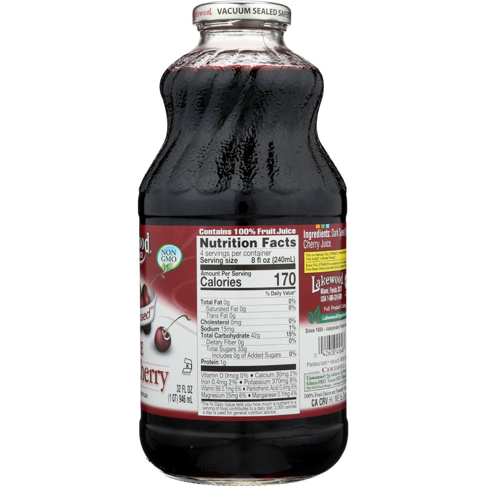 LAKEWOOD: Juice Premium Pure Black Cherry, 32 oz