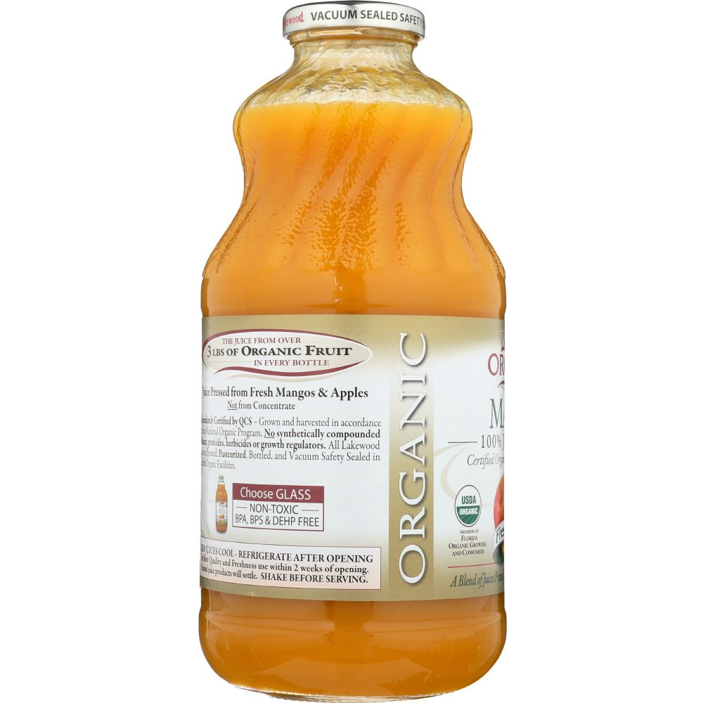 LAKEWOOD ORGANIC: Mango 100% Juice Blend, 32 oz