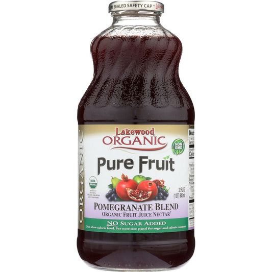 LAKEWOOD: Organic Pure Fruit Pomegranate Juice Blend, 32 oz