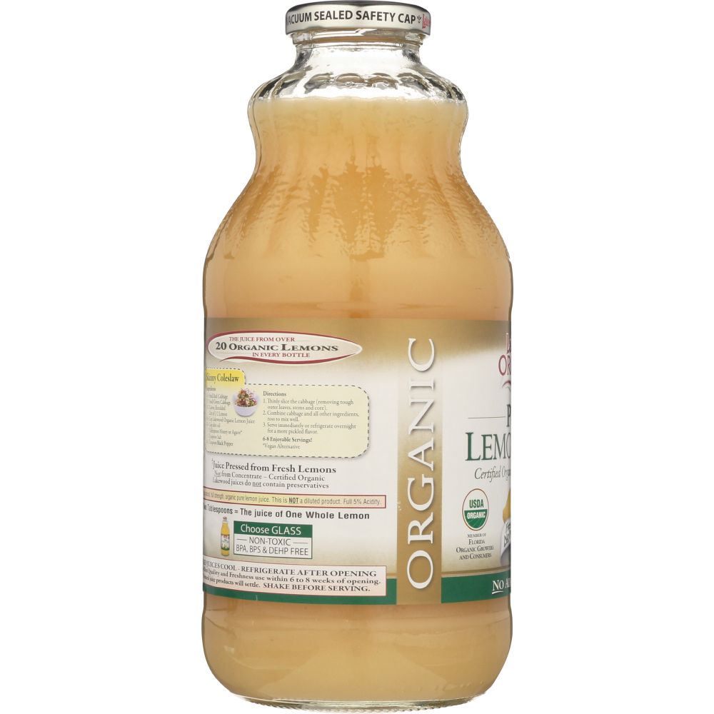 LAKEWOOD ORGANIC: Pure Lemon Juice, 32 oz