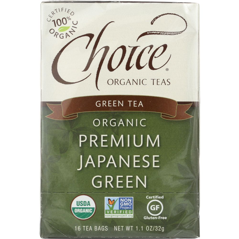 CHOICE ORGANIC TEAS: Premium Japanese Green Tea 16 Tea Bags, 1.1 oz