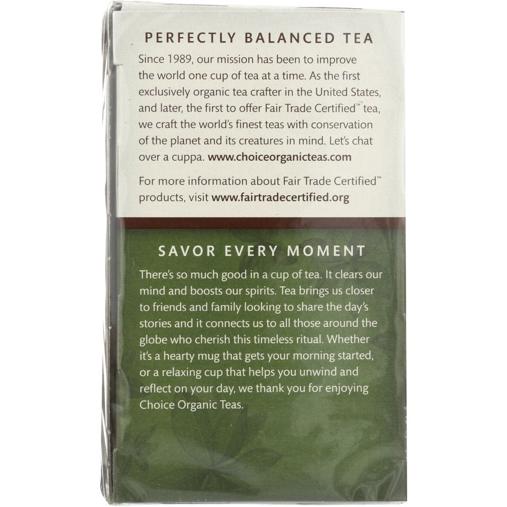 CHOICE ORGANIC TEAS: Premium Japanese Green Tea 16 Tea Bags, 1.1 oz