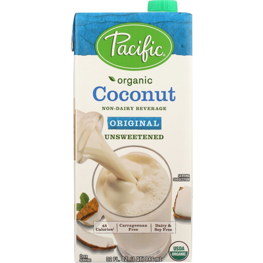 PACIFIC FOODS: Organic Coconut Original Unsweetened Non-Dairy Beverage, 32 oz