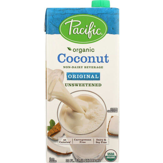 PACIFIC FOODS: Organic Coconut Original Unsweetened Non-Dairy Beverage, 32 oz