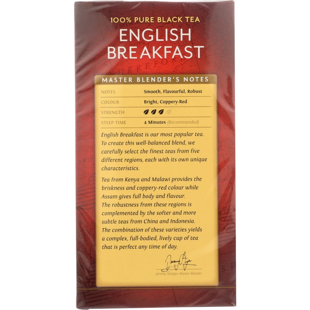 TWININGS OF LONDON: Tea Classics English Breakfast Tea, 50 Tea Bags, 3.53 oz