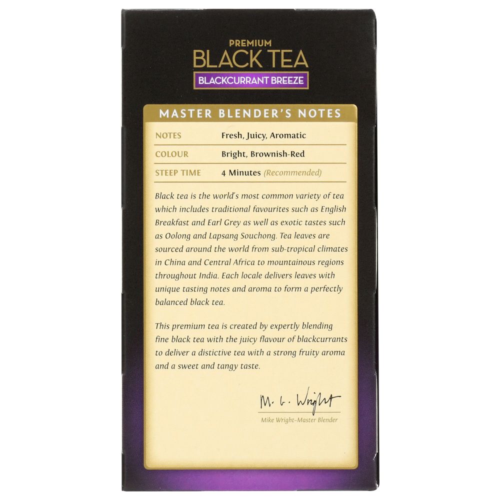 TWINING TEA: Blackcurrant Breeze Black Tea, 20 bg