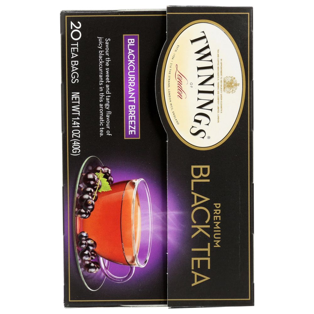 TWINING TEA: Blackcurrant Breeze Black Tea, 20 bg