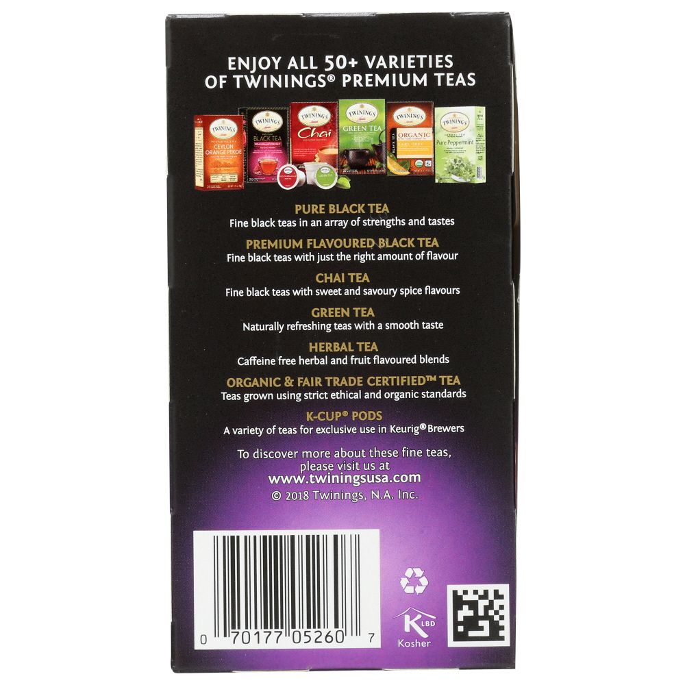 TWINING TEA: Blackcurrant Breeze Black Tea, 20 bg