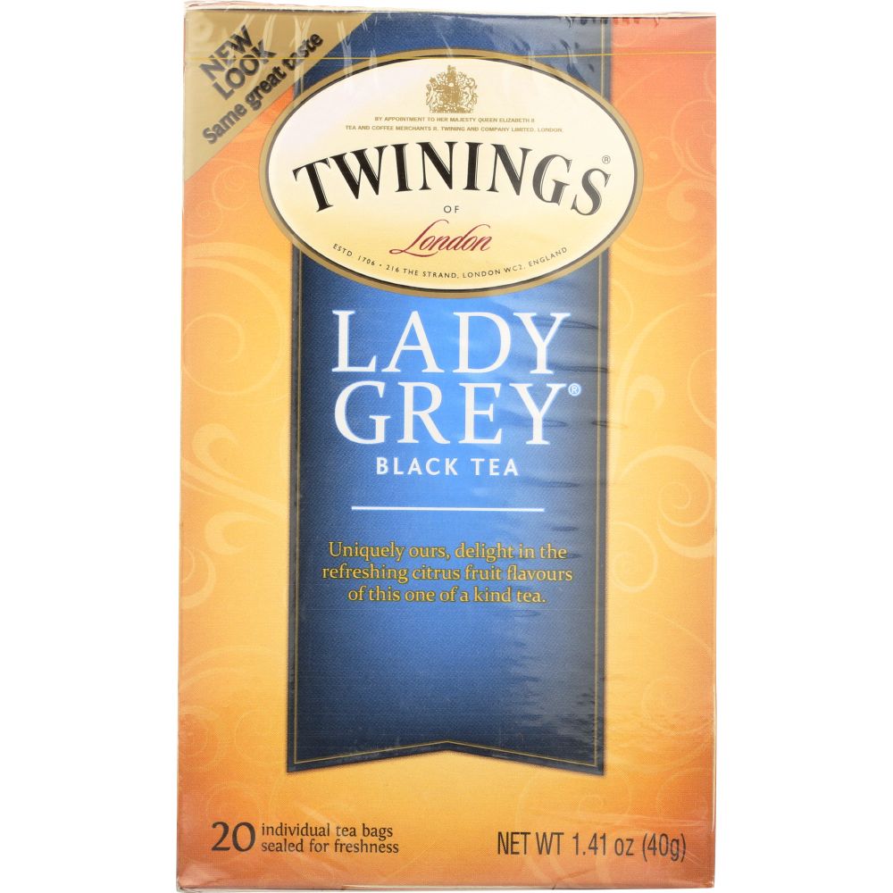 TWINING TEA: Classics Lady Grey Tea, 20 Tea Bags, 1.41 oz